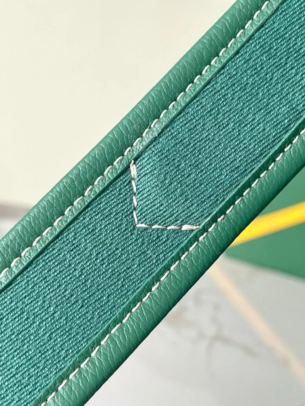 Emerald Green goyard backpack with Subtle Logo Accent